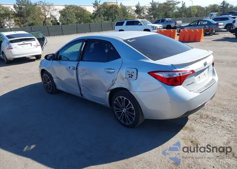 2015 Toyota Corolla S Plus из США, поврежденный, VIN 5YFBURHE2FP324843